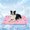 TFSZE Tappetino rinfrescante per cani,auto raffreddante,cuscino rinfrescante estivo per cani,Cuccia Refrigerante Lavabile,per Animali di Piccola Media(50 x 60 cm/Rosa)