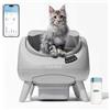 CATLINK Lettiera autopulente per gatti senza riconoscimento multi-gatto, con design aperto, 5 GHz Wi-Fi, grande volume XXL 12L, compatibile con tutti i tipi di lettiera, ideale per 1 gatto (Grigio)