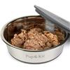 Pup & Kit Lid-it - Ciotola per cani e gatti con coperchio ermetico, in acciaio inox, antiscivolo, lavabile in lavastoviglie, ideale per la conservazione degli alimenti, la preparazione dei pasti e i viaggi