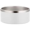 Gteller Ciotola per cani in acciaio inox a doppia parete da 1,89 litri e 3,79 litri, ciotole per animali domestici antiscivolo senza BPA, ciotola per cibo e acqua per gatti con base in gomma (1,89