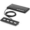 Belkin F1DN004MOD-KM-4 switch per keyboard-video-mouse (kvm) Nero - TASTIERA TEDESCA [F1DN004MOD-KM-4]