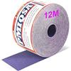PMIQSA Grana 40 Rotolo Di Carta Vetrata, 70mm X 12 M Rotoli Di Carta Vetrata Ceramica Per Automotive, Levigatura Del Legno, Finitura Di Metalli, Plastica(Viola)