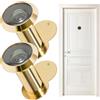 Songella Spioncino per Porta Ø16 mm Visori Porta per Sicurezza Spioncino per Porta Grandangolare 220° per Casa Hotel Ufficio 35-58mm 2 Pezzi