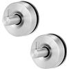 Zaxiva 2 ganci a ventosa, in acciaio inox 304, extra forti, ganci per asciugamani senza foratura, forti ventose sottovuoto, ideali per bagno, cucina, finestre e parete in vetro per riporre gli