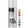 CL COSMOS LAC - Vernice spray grigio lucido, bomboletta spray per fai da te, vernice acrilica, adatta per plastica, metallo e altre superfici (RAL 7035 - grigio chiaro)