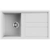 ELLECI LGB40068 | Lavello da incasso GRANITEK BEST 400 | Colore : Bianco