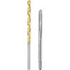 QUARKZMAN Set di Punte e Maschi per Filettare, M3 x 0.5 Maschi Metrici a Flauto Dritto & Punte da Trapano da 2.5mm, Rivestimento in Titanio/Non Rivestito HSS-6542