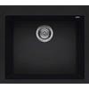 ELLECI LKQ10586 | Lavello da incasso KERATEK QUADRA 105 | Colore : Nero