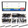 Glarks 120pcs 2 x 20/25/30/40mm Picture Hanger Nails Kit, Gold-Colored Head Picture Hanging Nails, Unghie di pittura per calcestruzzo, mattoni e legno parete, cornici sospesi, opere d'arte