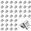 Sxutop 40 Pezzi Clips a U a Molla in Acciaio Inossidabile Clip di Fissaggio Griglia Albero Luce Clip di Chiusura in Acciaio per Industriale Attrezzature Fissaggio 21 mm x 12 mm, per Tubo Da 3,5 mm