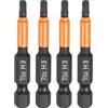 QUARKZMAN 4pz H3 Inserti per Avvitatore 3mm Punta Piatta Metrica 1/4 Attacco Esagonale 50mm (2) Cacciavite Industriale Bussola Esagonali in Fosfato Nero Magnetico Lungo