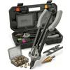 KLRStec Professional Rivettatrice per Inserti Filettati Set [M3-M12] Pinza Semiautomatica per Lavoro Più Veloce incl. 70 Inserti Filettati, Punta a Gradini e Valigetta - Kit Pro Dadi a Rivetto