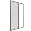 LEIVESTE Zanzariera a Rullo Riducibile per Porta Finestra in Alluminio, Su Misura Regolabile, Anti Insetti, Scorrimento Fluido, Facile Installazione per Balcone e Casa (Bronzo, 160 x 250 cm)