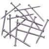 SKIR'CO Chiodi da costruzione in acciaio 3,0 x 70 mm, testa rotonda piatta, multiuso per legno, 400 pezzi