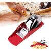 Moist Diane Mini piallatrice manuale piccola pialla per la lavorazione del legno, pialla tascabile con lama da 2,5 cm regolabile e 1 fissaggio in legno per progetti di rifilatura, falegnameria, modellismo fai da