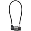 Funnytek Lucchetto a 4 cifre per bicicletta, combinazione password, lucchetto a combinazione, lucchetto per valigia, lucchetto lungo, 135 mm, password U Lock da viaggio per recinzioni, biciclette
