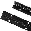 MFCGHXR Confezione da 4 Cerniere Inox da 6 Pollici a Nastro e 24 Viti, Cerniera per Mobili Lunga Foro Resistente per Piano Armadio Porta Finestra Barca (Nero)