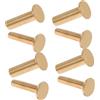 PERSELOSO 4 paia Rivetti Manici Coltello in Acciaio Inossidabile Fissaggio Robusto per Manici in Legno Kit Riparazione e Sostituzione da DIY