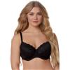 After Eden Full Cover Bra in Recycled Fabric And Lace, Nero, 4E Donna