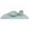 Nattou Stoviglie in Silicone per Bambini, 4 Pezzi, 1 Cucchiaio, 1 Ciotola con Coperchio, 1 Bicchiere, 1 Tovaglietta, Senza BPA, Silicone, Motivo Verde