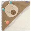 Fehn Kapuzenbadetuch Capybara - Baby Badeponcho aus Frottee mit Kapuze und niedlichem Capybara Motiv - Baby Handtuch mit Kapuze saugstark und kuschelweich - für Babys und Kleinkinder ab 0+ Monaten
