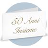 Ingrosso e Risparmio 40 Bigliettini bomboniere Anniversario di Matrimonio Nozze dâ€™Oro Personalizzati per Confetti segnaposto sacchettini Fai da Te confettata 50 Anni Insieme