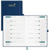 BEZEND Agenda 2026 2027 Settimanale A5 con Doppio Orario - 21 x 15,5 cm | 18 Mesi Diario Scuola da Lug.26 a Dic.27 per Lavoro e Vita o Due Persone, Copertina Rigida in Pelle PU - Blu Prussiano