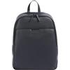 Armani Exchange Zaino da uomo Alex, classico, logo Embossed con cerniera argentata, blu navy, taglia unica