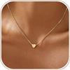 VIROMY Collane d'Oro con I Iniziali a Cuore per Donne Collane con Ciondolo a Forma di Lettera Placcate in Oro 14k Regali di Gioielli Personalizzati per Lei