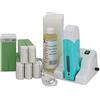 Epilwax Kit Ceretta Completo per Depilazione con Cera e Base modulare - Include 6 Cartucce Roll-on in cera aloe vera, Scaldacartucce, 100 strisce e olio cerante
