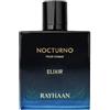 Rayhaan Nocturno Elixir Pour Homme Eau de Parfum Uomo - Legno Ambra Fragranza 100 ml