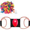 Shyllin Fionda a Palloncino d'Acqua 300-yard, Catapulta per Bombe d'Acqua per 3 Persone, Con 200 Palloncini d'acqua, Gioco di Palline, Adatto per Esterni, Feste in Spiaggia (Rosso)