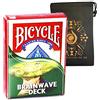 Bicycle and Cascade Bici Brainwave Deck - Magic Trick Deck - Facile da performare, include sacchetto di carta Cascade (Red Tuck Box)