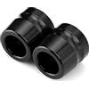 BOSDF Contrappesi Manubrio Moto Per S1000RR HP4 S1000R 2010-2018/F800R 2015-2018 Accessori Moto CNC In Alluminio Manubrio Mano Grip Bar Ends Cap Slider(Black)