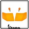 GSC RICAMBI SRL KIT COPPIA DUE GEMMA GEMME PLASTICA PLASTICHE VETRINO FRECCIA POSTERIORI ARANCIO COMPLETO DI LAMPADINE COMPATIBILE PER VESPA PX 125 150 200 - VESPA ARCOBALENO