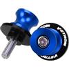 YUTUJBKM nottolini cavalletto moto Per V-Strom 650 VStrom 250 650 1000 1050 XT DL Accessori Per Moto CNC, Supporti Per Stelo Forcellone, Viti Per Cavalletto(8MM-Blue)