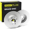 RIDEX PLUS 82B1022P 2x Disco freno Anteriore senza viti/bulloni Compatibilità con AUDI A3 Hatchback 8P1