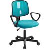 Klihome Sedia da Scrivania per Bambini, Sedia da Studio Girevole, Turchese | Sedie Ergonomica con Ruote, Tessuto a Rete Traspirante, Sgabello Girevole con Schienale Regolabile Automaticamente