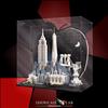SHOWCASE LAB TECA IN PLEXIGLASS ACRILICO-SHOWCASE-TECA PER SET LEGO® 21066 NEW YORK BIG APPLE