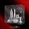 SHOWCASE LAB TECA IN PLEXIGLASS ACRILICO-SHOWCASE-TECA PER SET LEGO® 21066 NEW YORK BIG APPLE