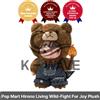 POPMART Pop Mart Hirono Living Wild-Fight For Joy Peluche bambola / espresso