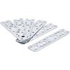BGS Do it yourself BGS Diy 80795 | Assortimento piastre forate in acciaio | 200 x 60 x 2 mm | 4 pz.