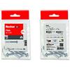 fischer - Tasselli in metallo per calcestruzzo, bulloni di dilatazione, 4 pezzi FWA 12 x 120