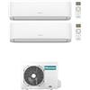 HISENSE CONDIZIONATORE HISENSE HI-COMFORT DUAL SPLIT 12000+18000 BTU INVERTER R32 3AMW72U4RJC A++ WIFI