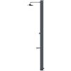 ATI Doccia Solare Dora Baltea A con finitura Grigio ardesia - 40 Litri in Acciaio Inox con Miscelatore