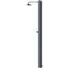 ATI Doccia Solare Tevere TA in Acciaio Inox AISI 316L Colore Grigio Ardesia - Capacità 28 Litri con Miscelatore