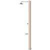ATI Doccia Solare Tevere B in Acciaio Inox AISI 316L Colore Bianco Perla - Capacità 28 Litri con Miscelatore
