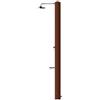 ATI Doccia Solare TEVERE CORTEN in Acciaio Inox AISI 316L Color Rame - Capacità 28 Litri con Miscelatore