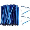 PATIKIL Cravatte metalliche da 10 cm, 800 pezzi, per sacchetti di plastica, confezioni regalo, caramelle, caffè, piante, feste, torte, bomboniere, blu
