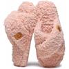 SMajong Invernali Pantofole da Donna Morbida Peluche Scarpe da Casa Calde Comode Ciabatte da Interno Moda Punta Aperta Slippers Nero 38/39 EU